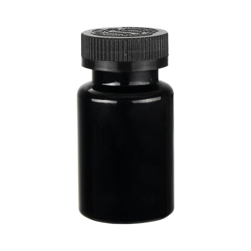 PET 120 ml magas nyakú kerek palack