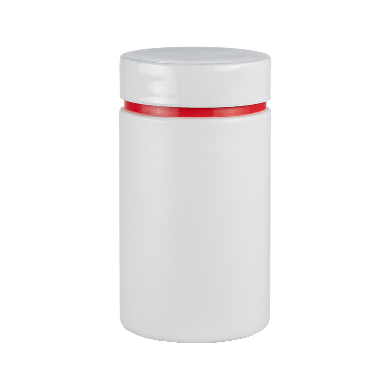HDPE 150 ml-es, kétrétegű, lapos kupakú egyenes flakon