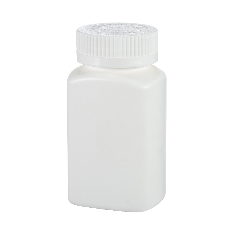 HDPE négyzet alakú palack 44 mm-es univerzális átmérőjű fedéllel